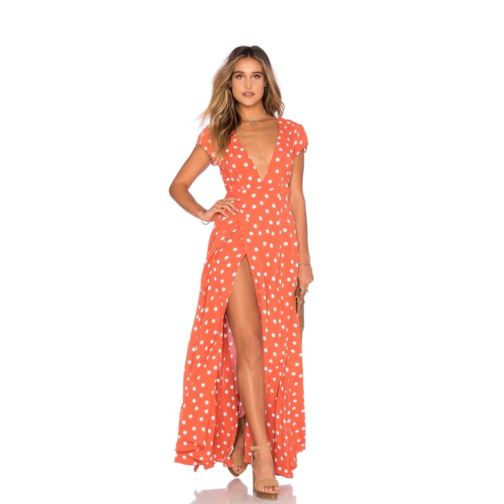 TULAROSA sid wrap dress summer maxi